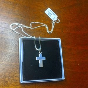 Sterling silver cross necklace